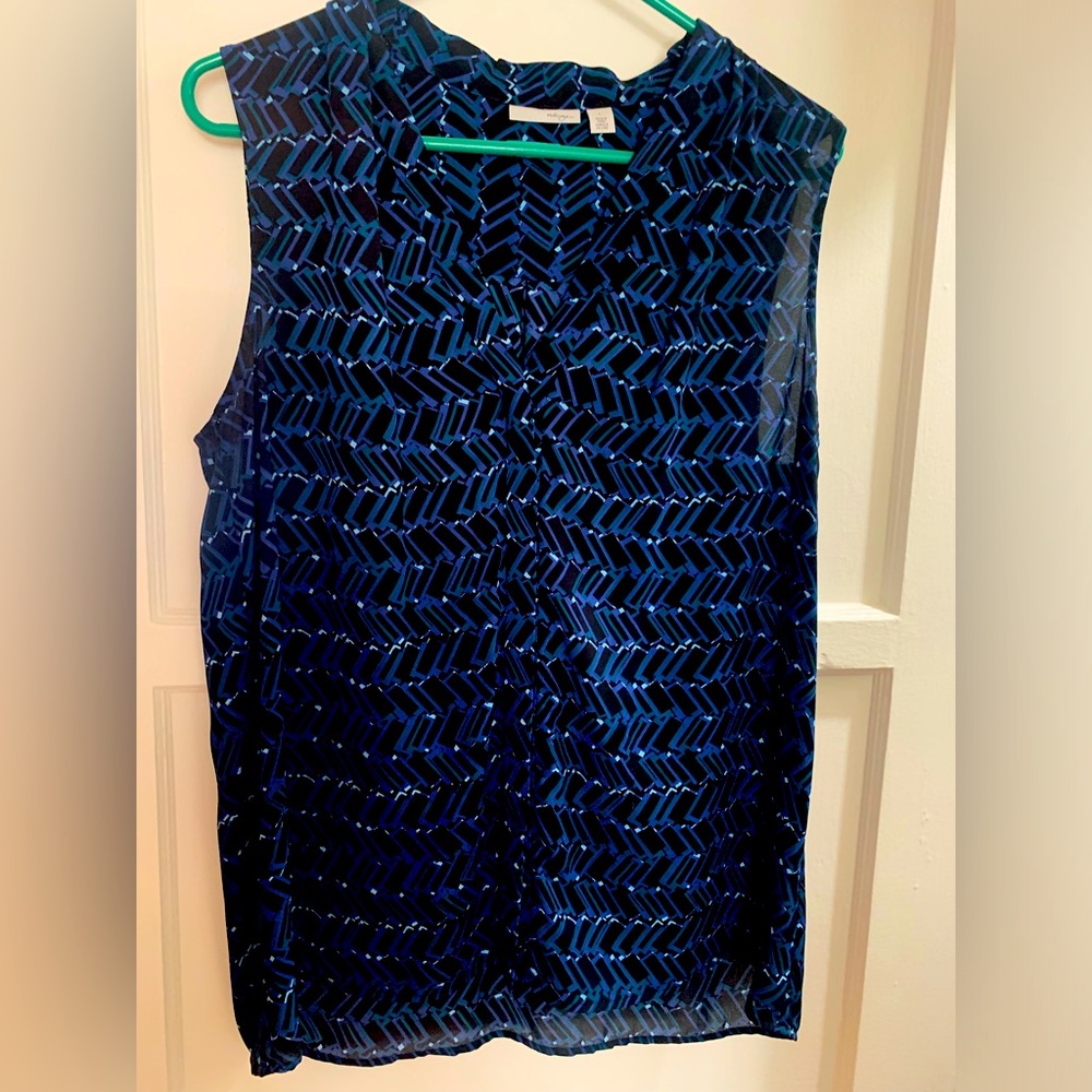 Silky blue top